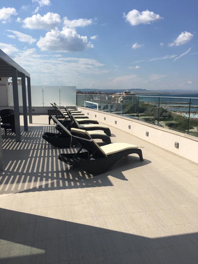 Golden Sea View Penthouse Leilighet Pomorie Eksteriør bilde